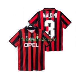 Fußballtrikots AC Mailand MALDINI 3 Retro Heim Trikotsatz 1996 1997